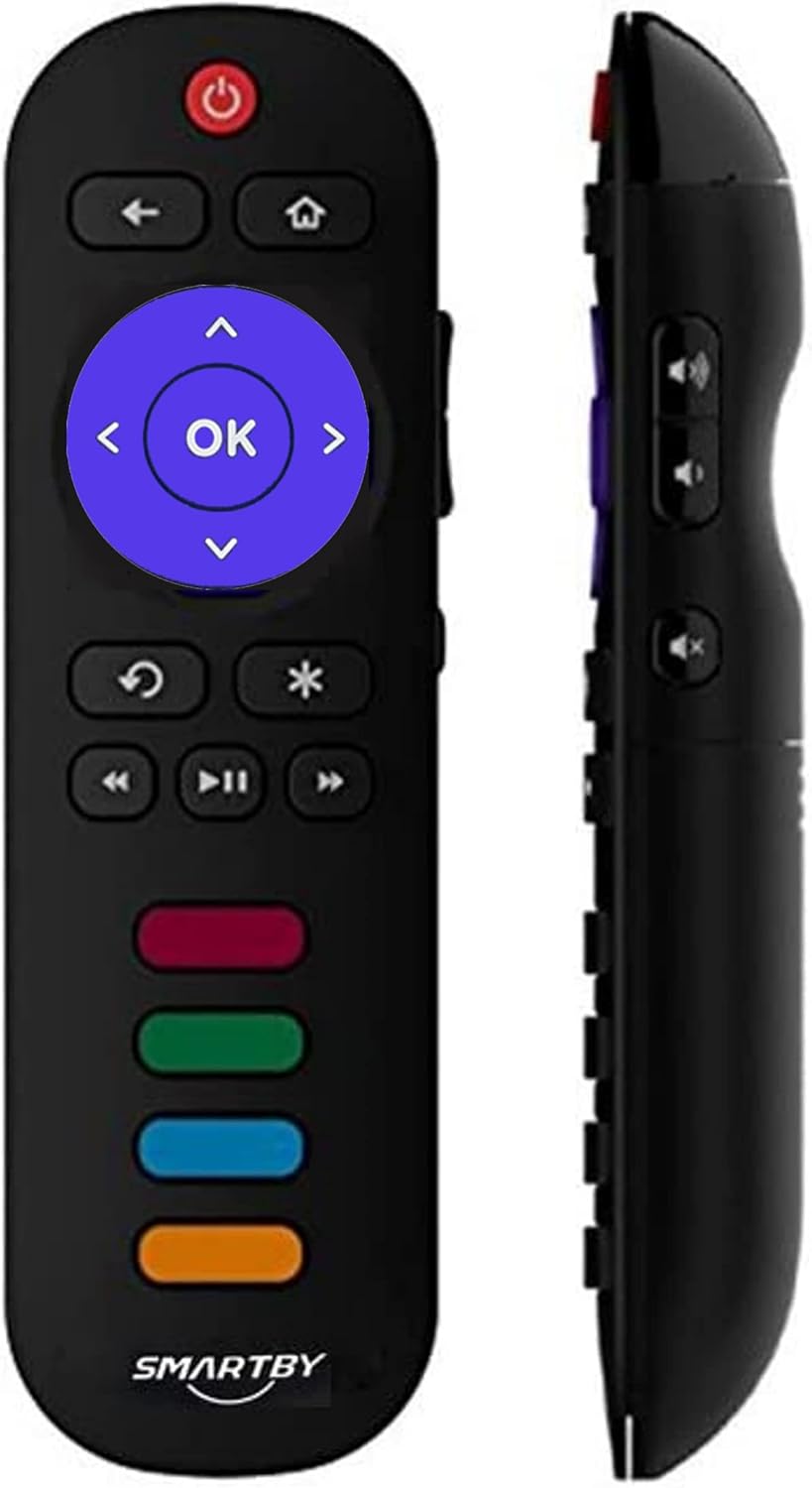Remote Control Compatible with All TCL Roku Smart TV F598