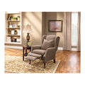 Taupe Two-Piece Wing Recliner Cover L235