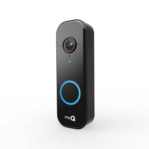 Black 2K Video Doorbell with Battery/Wired G7216