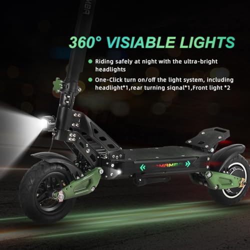 1200W Electric Scooter with 52V Battery, 10" Off Road Fat Tires O948