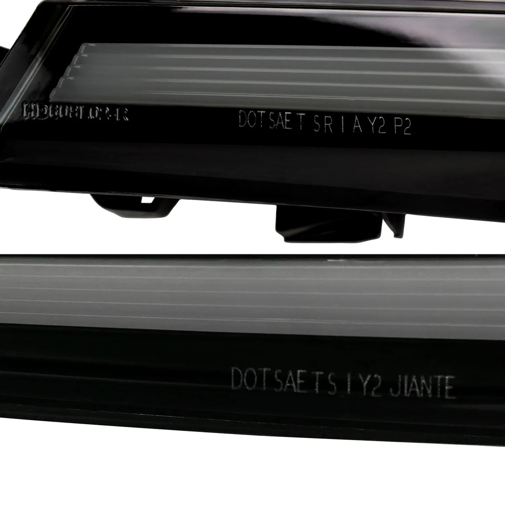 Glossy Black Smoked Lens LED Tail Lights with Sequential Signal T952