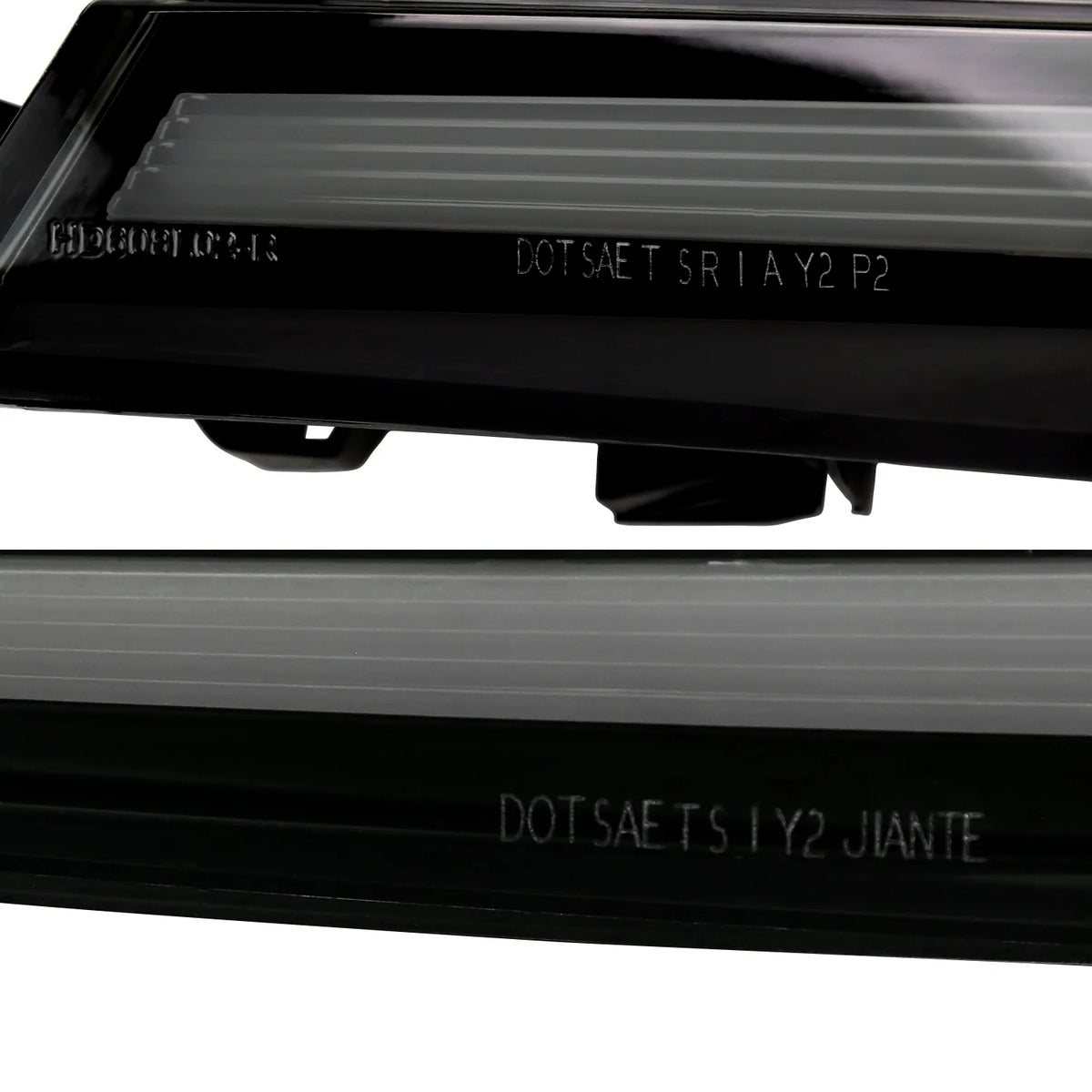 Glossy Black Smoked Lens LED Tail Lights with Sequential Signal T952