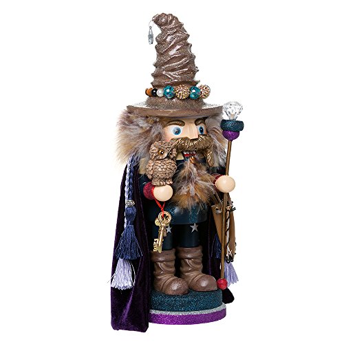 15" Hollywood Wizard Nutcracker with Owl E75179