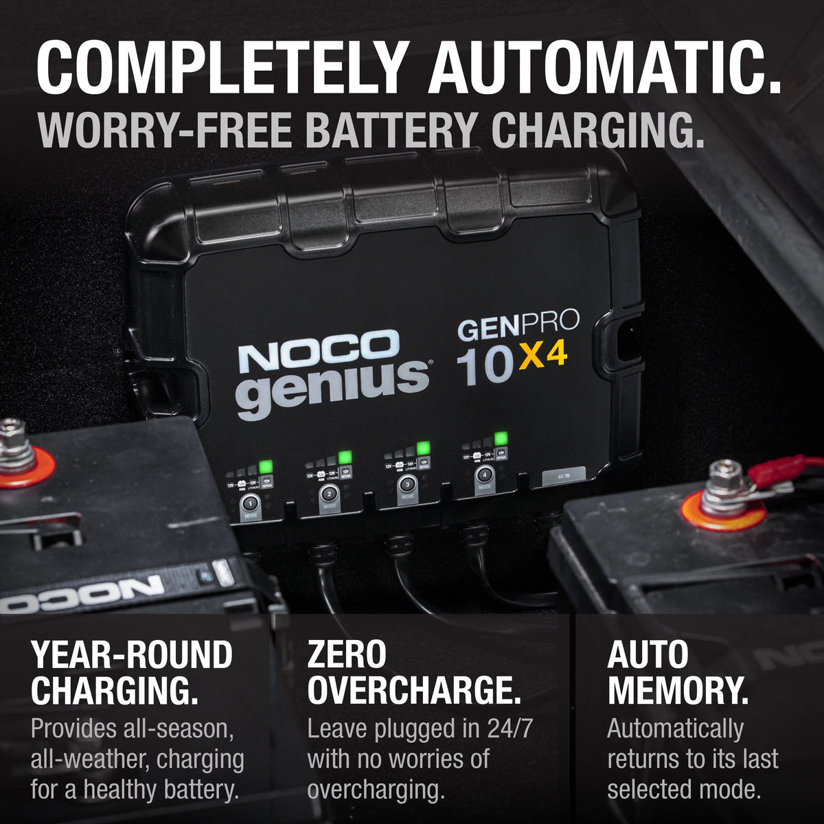 4-Bank 40A 12V Onboard Battery Charger B60402