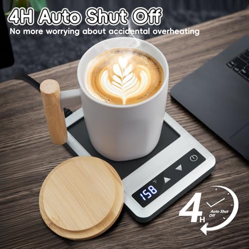 Coffee Mug Warmer & Mug Set, 14oz Heated Cup with Temperature Control and Auto Shut Off A487565