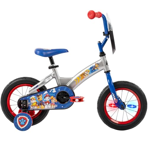 Paw Patrol Kids Bike 12/16 Inch, Tricycle with LED Lights, 3-Wheel Balance Scooter with LED Lights Z25608