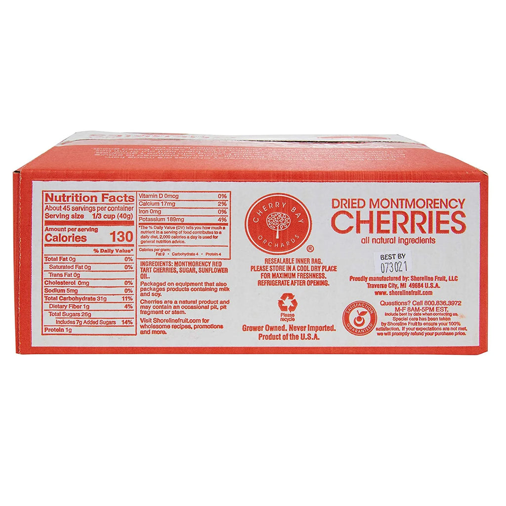 Dried Montmorency Tart Cherries 4 lb. box Q2339