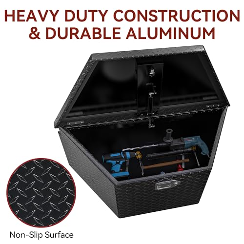33 Inch Heavy Duty Aluminum Trailer Tool Box with Lock and Keys H783