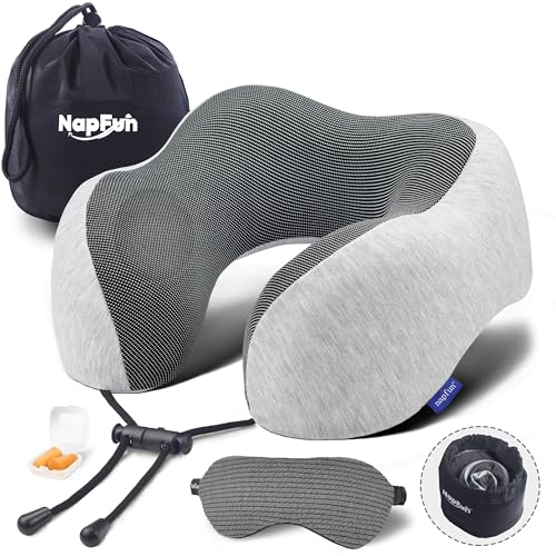 100% Pure Memory Foam Travel Neck Pillow E13573