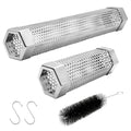 6" & 12" Stainless Steel Smoker Tube Set with Brush and 2 Hooks W746968