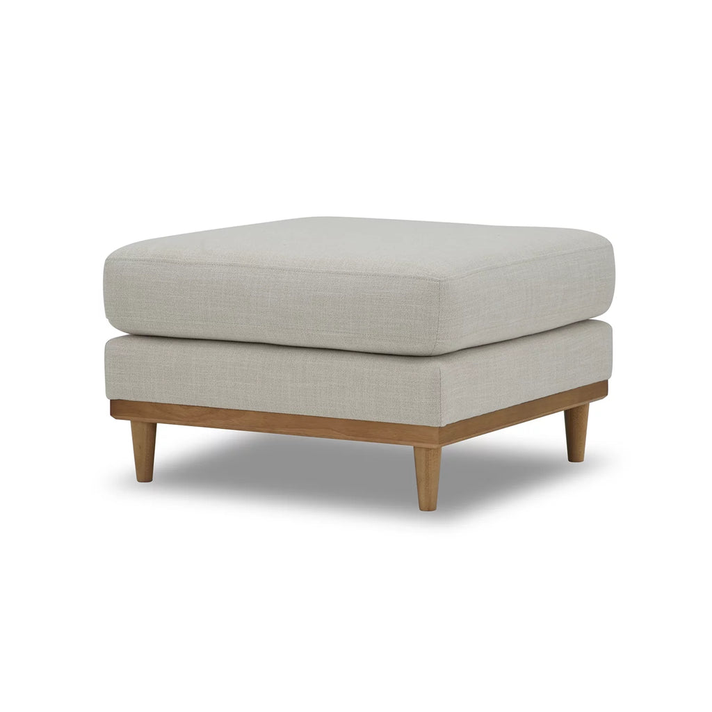Light Honey Wood Frame Ottoman U93259