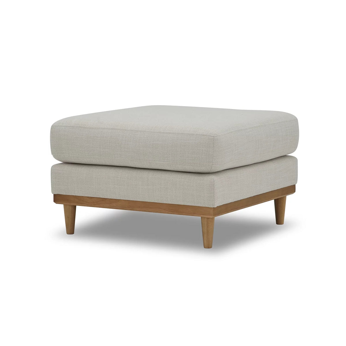 Light Honey Wood Frame Ottoman U93259