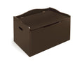 Gray Wooden Toy Box and Storage Bench Seat with Safety Hinge J2423