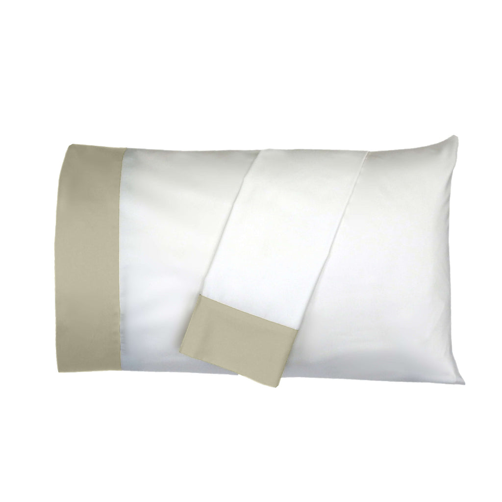 Cuff Pillowcase Set (Pair) - Luxury 608 Cotton USA