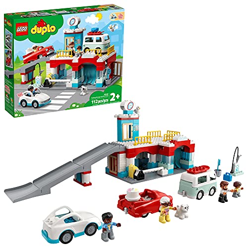 Parking Garage and Car Wash Set with Garage, Gas Station & Toy Cars K8005