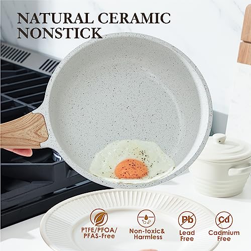 Nonstick Frying Pan Skillet, Swiss Granite Coating, 9.5 Inch X21076