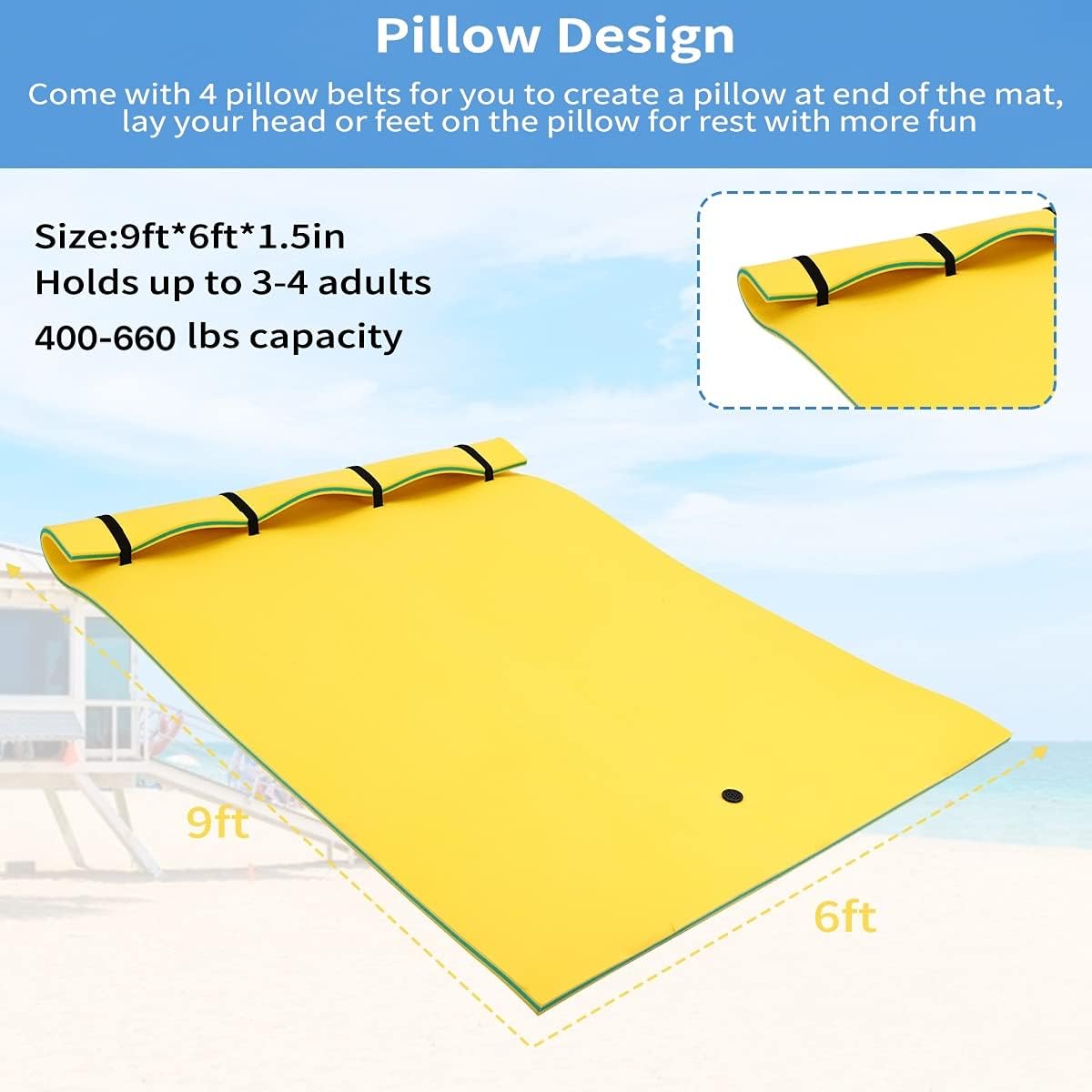 3 Layers XPE Foam 9 Ft Lily Pad M88937