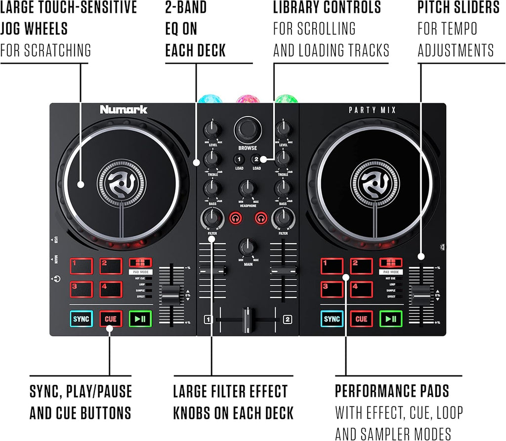 DJ Controller with DJ Speakers L110401