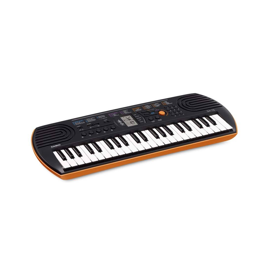 44-Key Electronic Mini Keyboard Black Orange I162