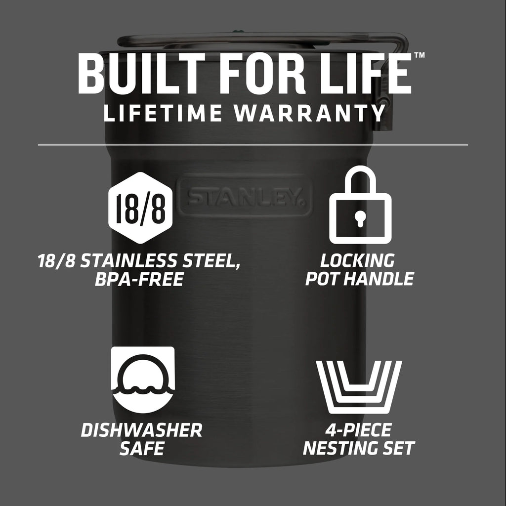 Stainless Steel Camping Cookware Set I85327