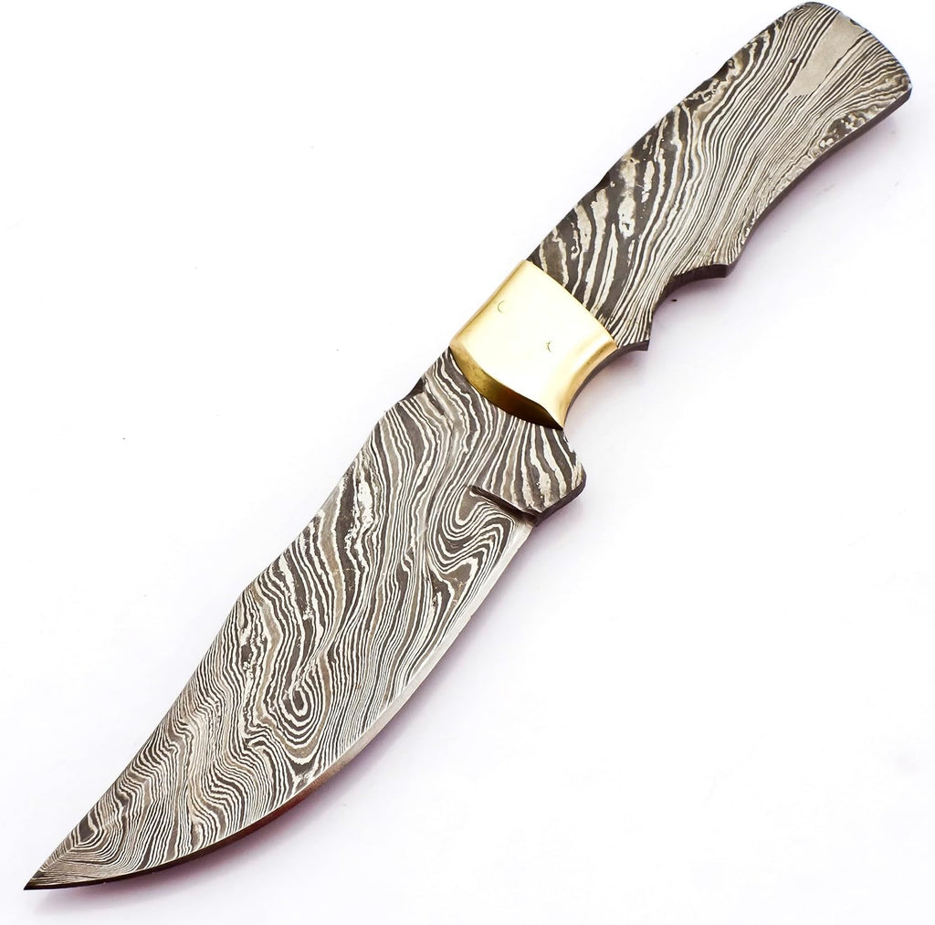 Damascus Steel Blank Blade Knife B8992