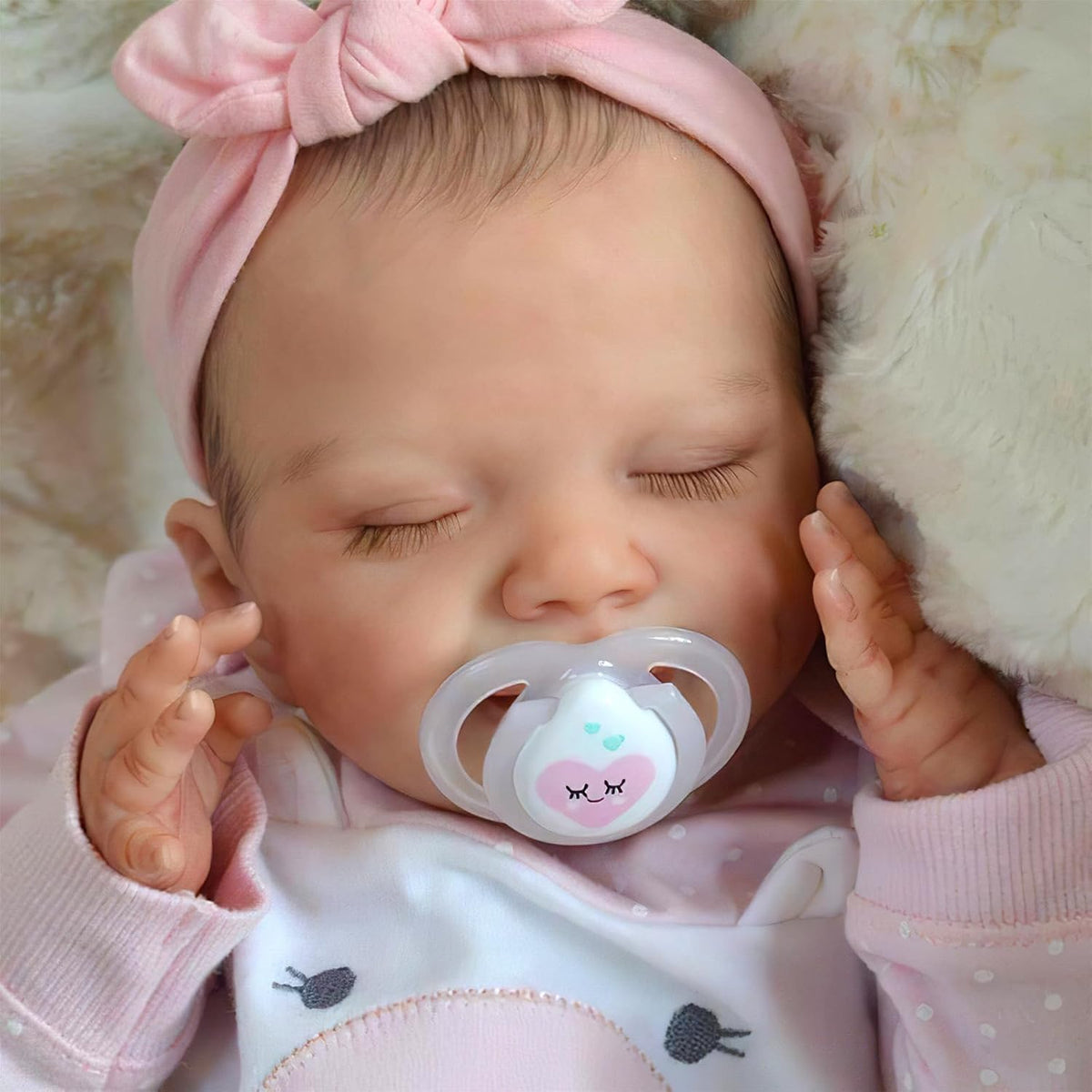 20 Inch Soft Body Realistic Baby Doll with Clothes Accessories Feeding Kit V529