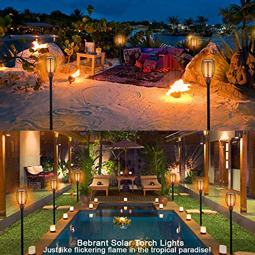 43" Flickering Flames Torch Lights Outdoor Waterproof 4-Pack U484669