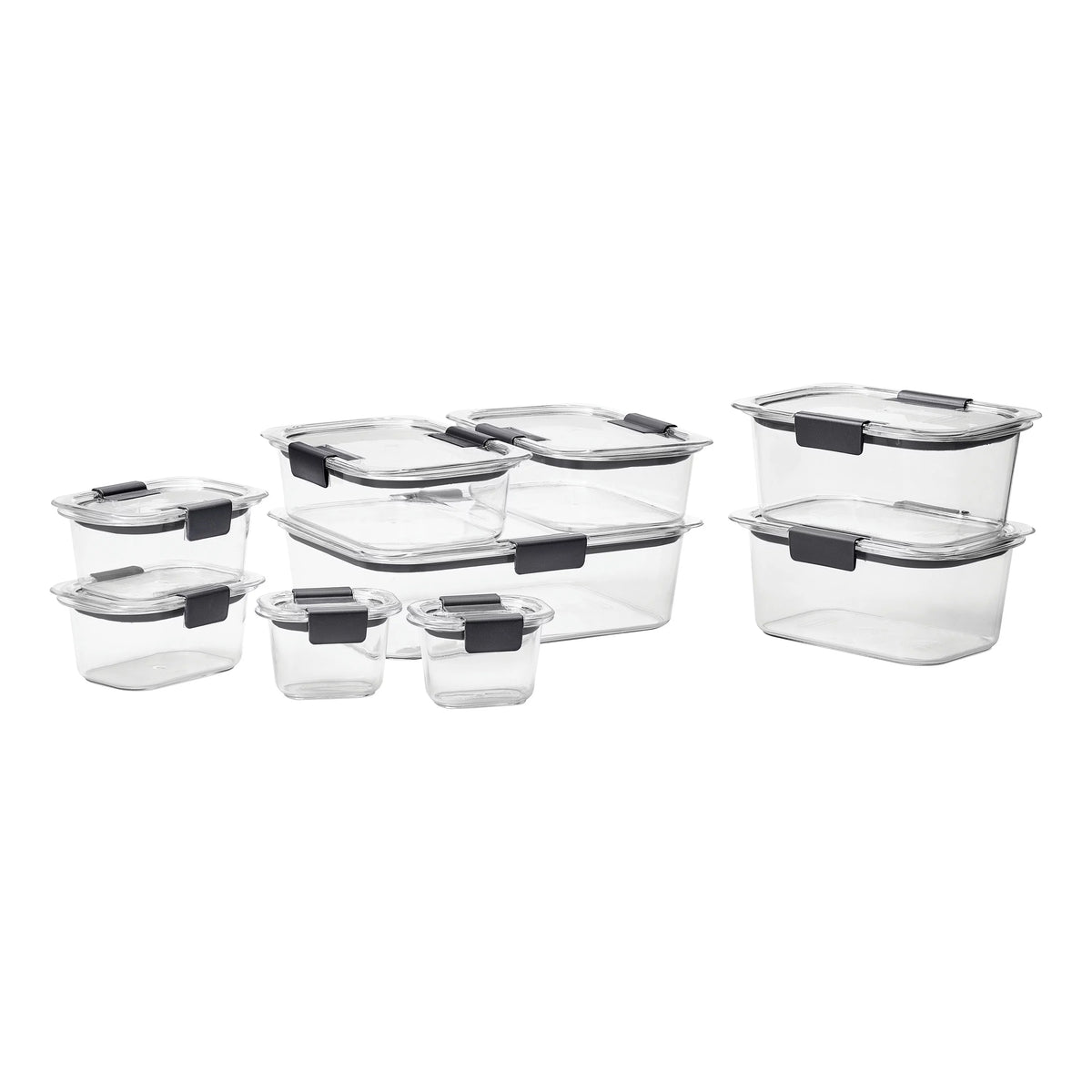 18 Piece Clear Tritan Plastic Food Storage Containers T71860