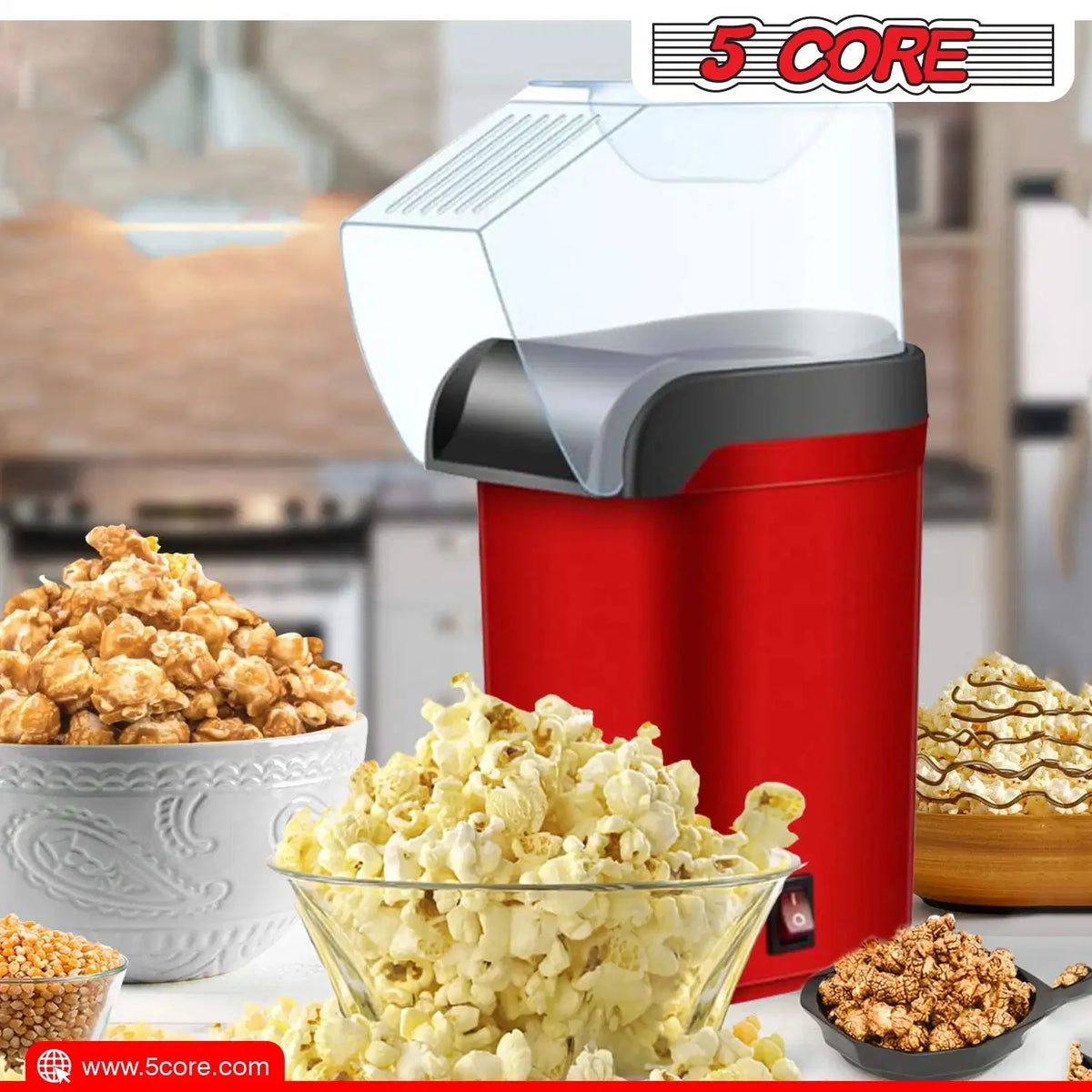 Red Hot Air Popcorn Machine Popper R913475