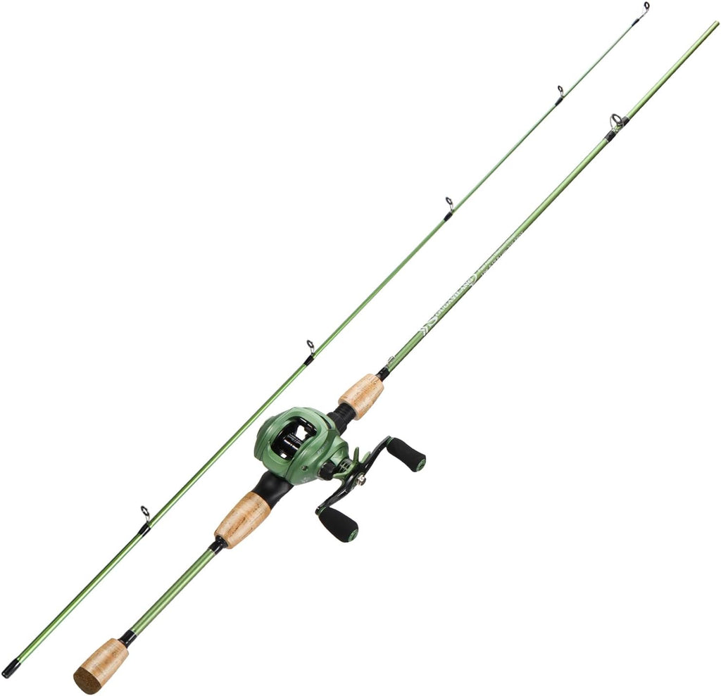 Graphite 2Pc Fishing Rod Reel Combos with Stainless Steel Guides F647789