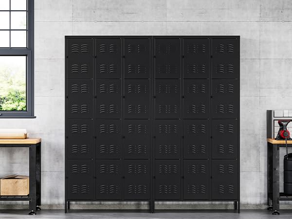 Blue Steel 3 Doors Metal Storage Locker D281024