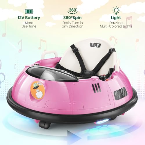 Pink Kids Bumper Car with Remote Control N234
