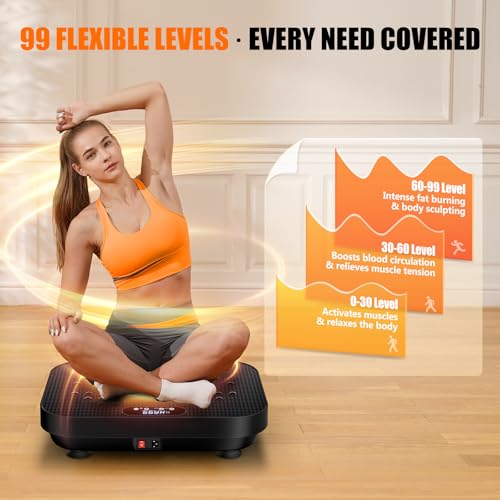 Vibration Plate Exercise Machine with 330 Lbs Capacity G4981