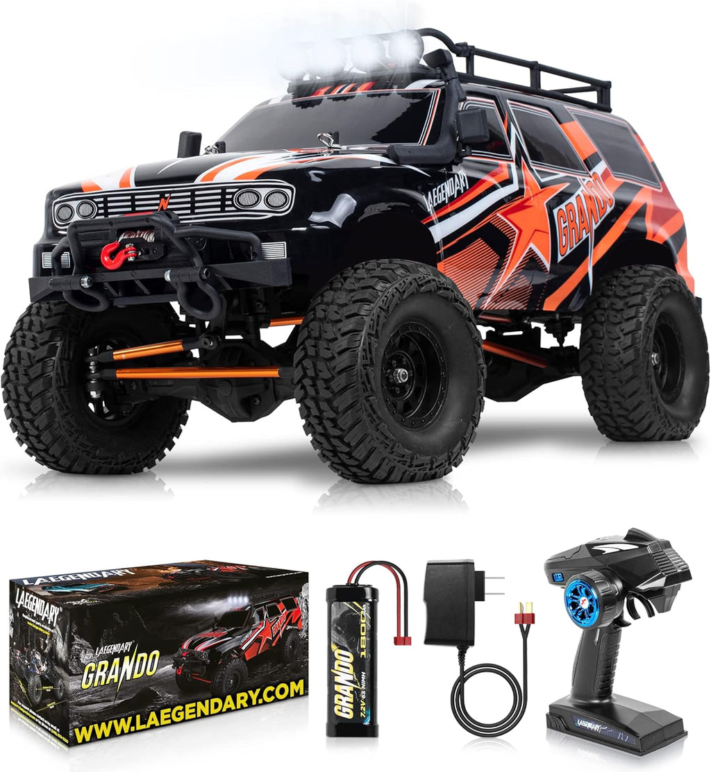 1:10 Scale Red Orange 4x4 Offroad RC Rock Crawler V64913