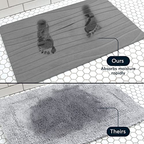 Gray Stone Bath Mat Q7448
