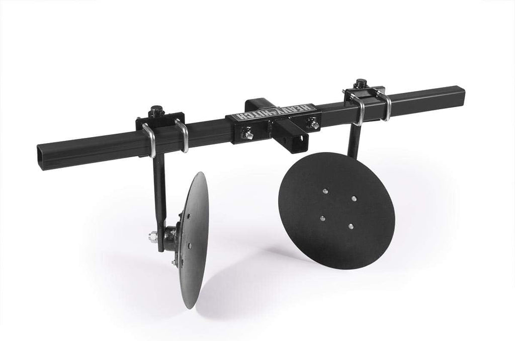 Green Powdercoated Disc Cultivator Garden Bedder Attachment with S-Tines and Row Maker Insert W607407