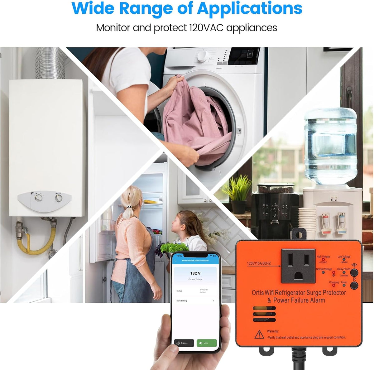 Smart Power Failure Alarm with Surge Protector U47155
