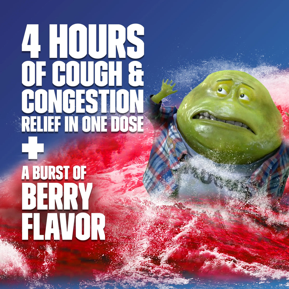 Severe Congestion & Cough Cold and Flu Liquid Medicine, 6 fl oz Q334