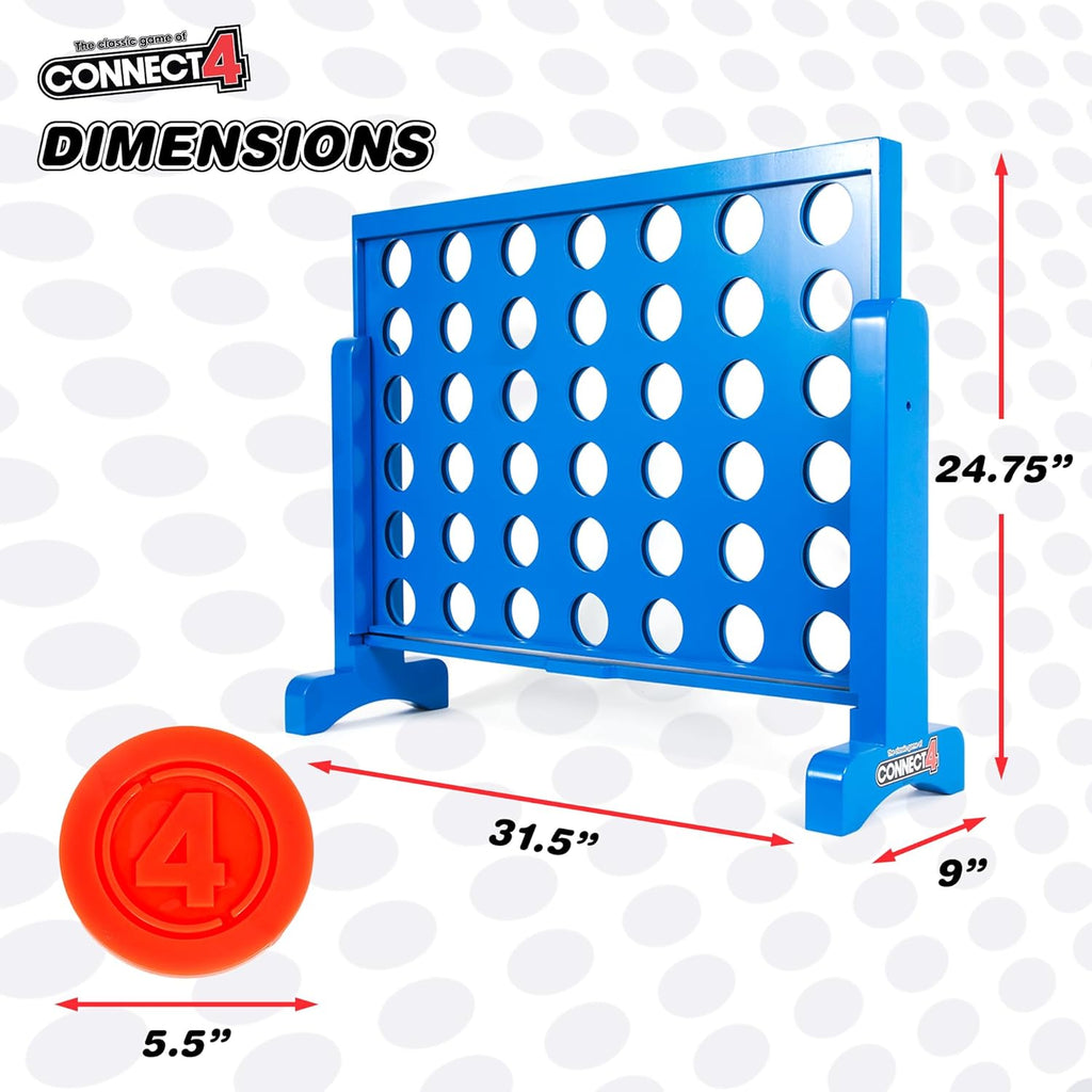 31.5 inch Wooden Four in a Row Board Game X408
