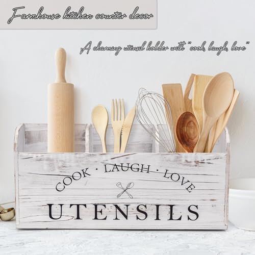 Wooden Utensil Holder G8378