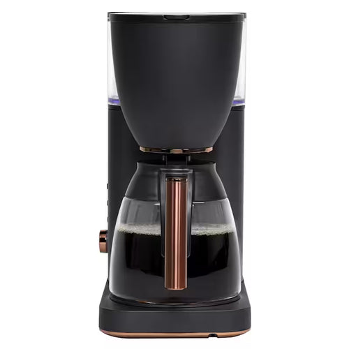 10 Cup Matte Black Drip Coffee Maker with Glass Carafe U729