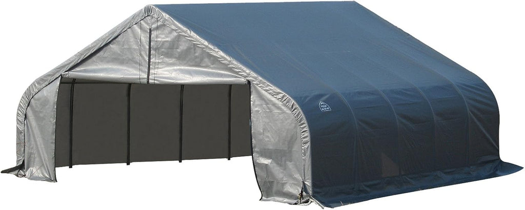 Grey 18'x28'x12' Peak Style Shelter U1648