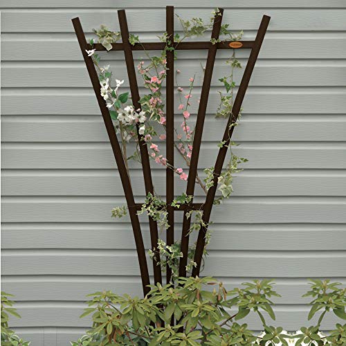 White Traditional Fan Trellis H708