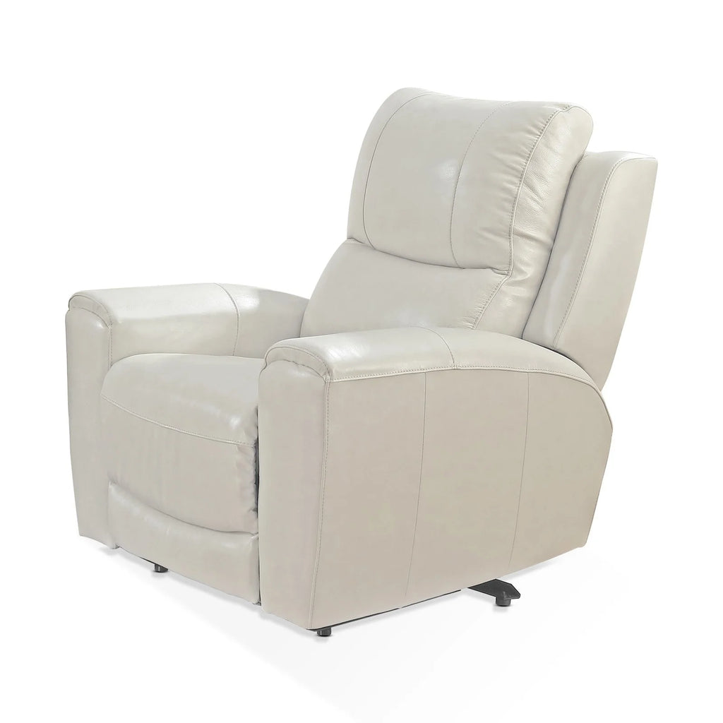 Ivory Leather Power Reclining Chair H981183