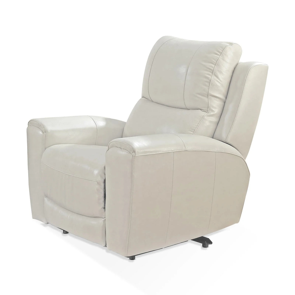 Ivory Leather Power Reclining Chair H981183