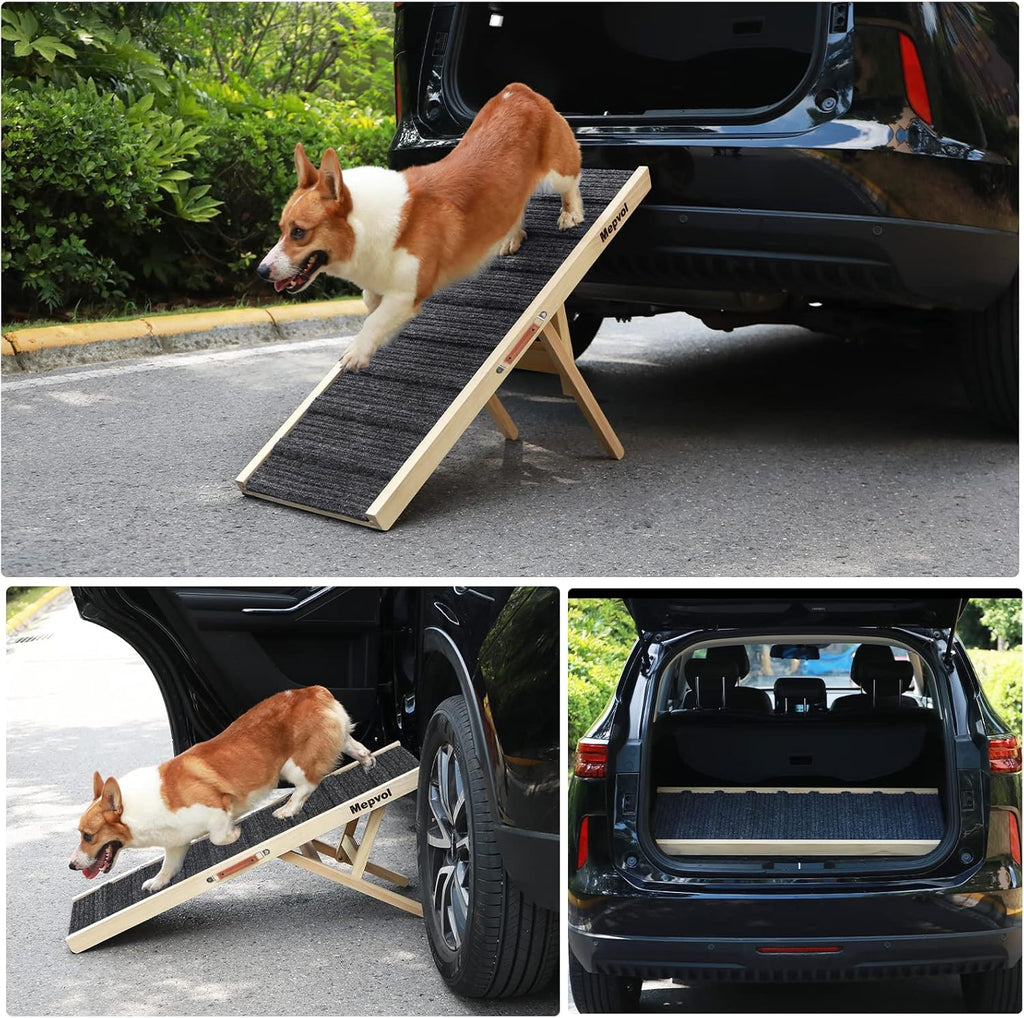 43.5" Long Wooden Pet Ramp with 8 Steps Z273939