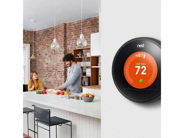 Black Learning Thermostat N520267