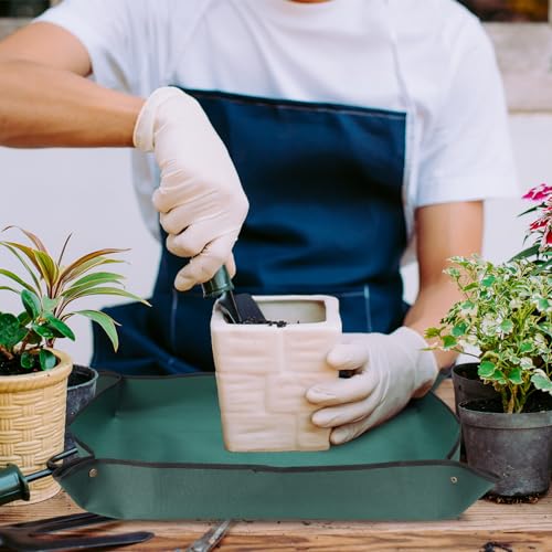 39.4" x 29.5" Waterproof Plant Repotting Mat with Garden Tools E73393