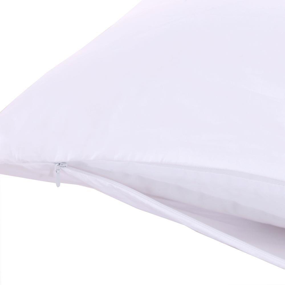 Luxury Zipper Pillowcase & Protector 600 Thread Count 100% Cotton (Pair)