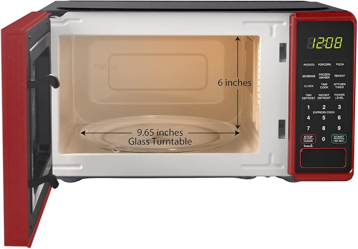 Compact Countertop Microwave Oven 0.7 Cu. Ft. 700-Watts with LED Digital Display O892575